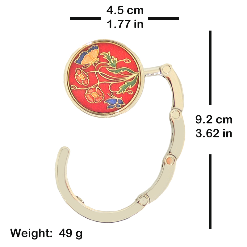 OEM ODM hard enamel retractable purse hanger